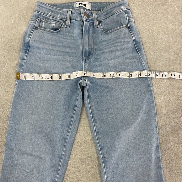PAIGE Hoxton Slim Straight Leg High Rise Jeans Size 24 - Picture 12 of 13